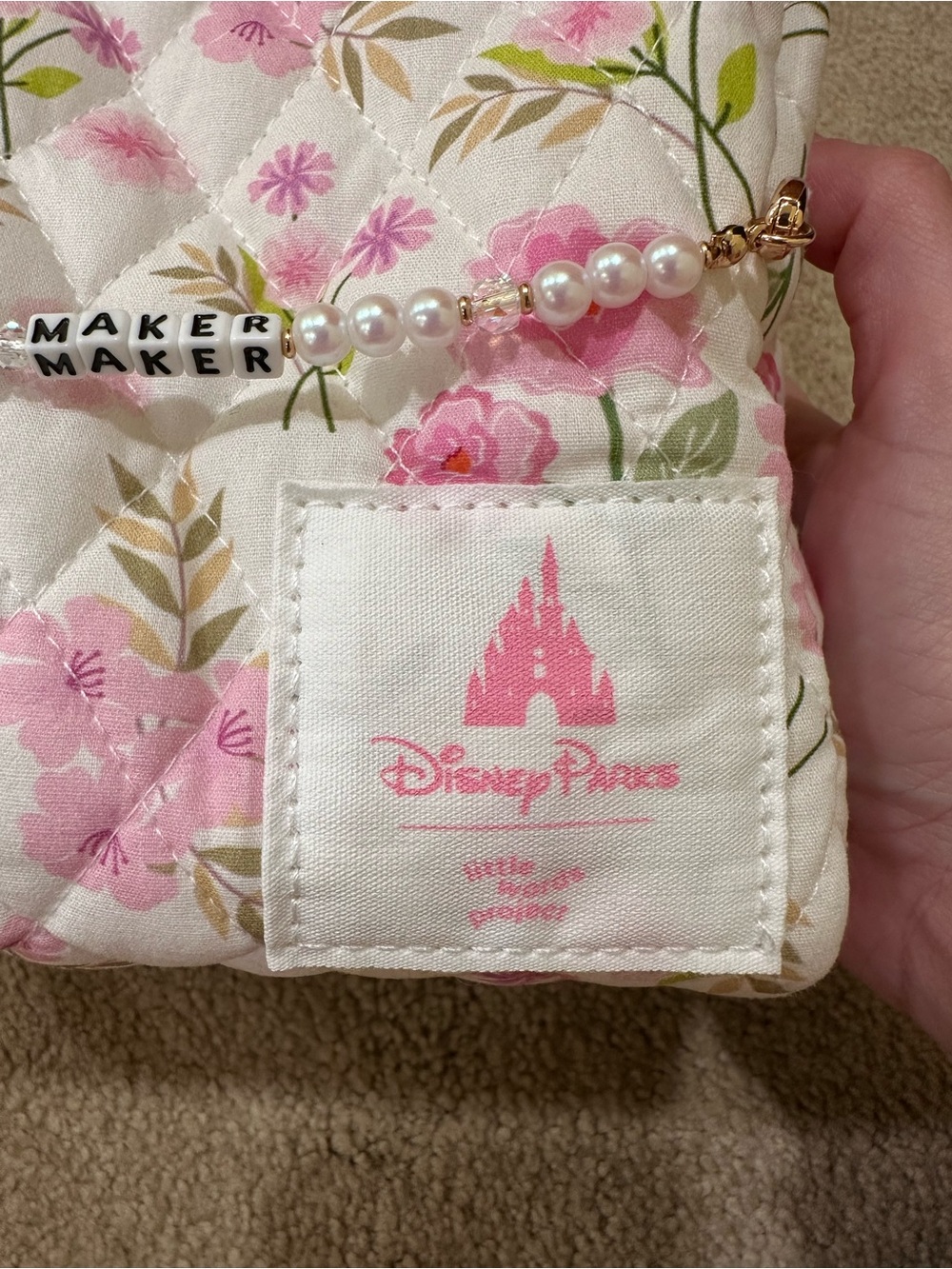 Little Words Project x Disney Parks Exclusive Quilted Cosmetic Bag - Picture 6 of 7